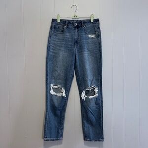 American Eagle Ripped Mom Jean Medium Wash Size 6